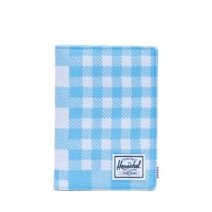 Herschel Raynor Reisepasshülle RFID – Gingham Alaskan Blue