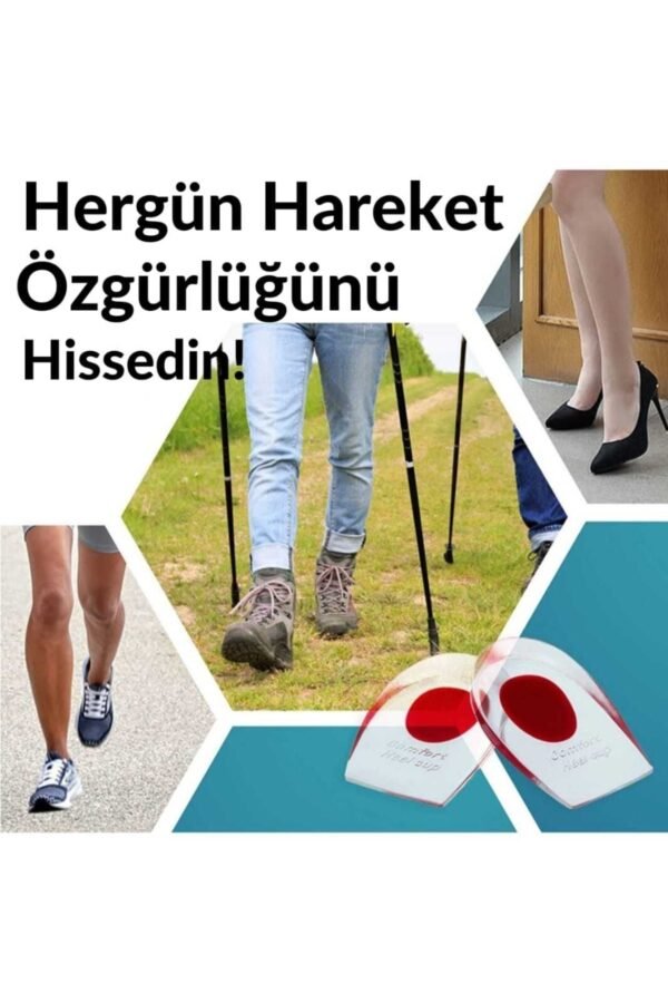 Tabanlık Gizli Topuk Dikeni Yastığı Boy Uzatıcı Silikon Ortopedik