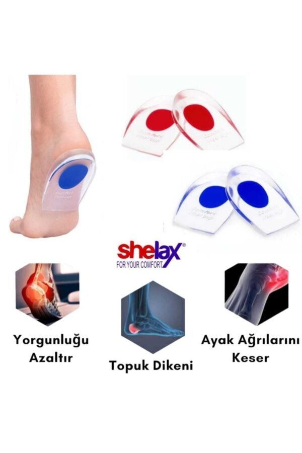 Tabanlık Gizli Topuk Dikeni Yastığı Boy Uzatıcı Silikon Ortopedik