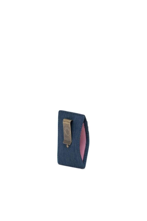 Herschel Картхолдер RFID – Raven Indigo Denim Crosshatch/saddle Brown